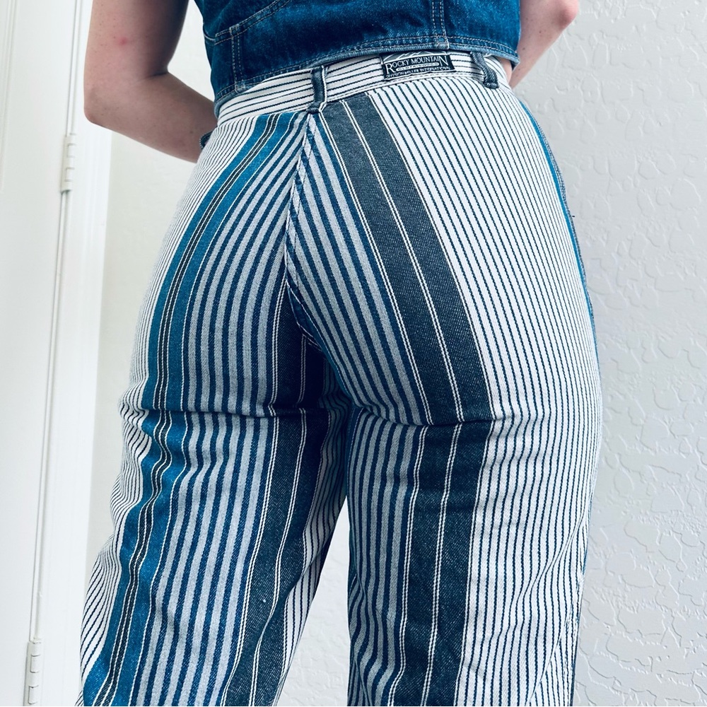 Blue Pinstripe Rockies